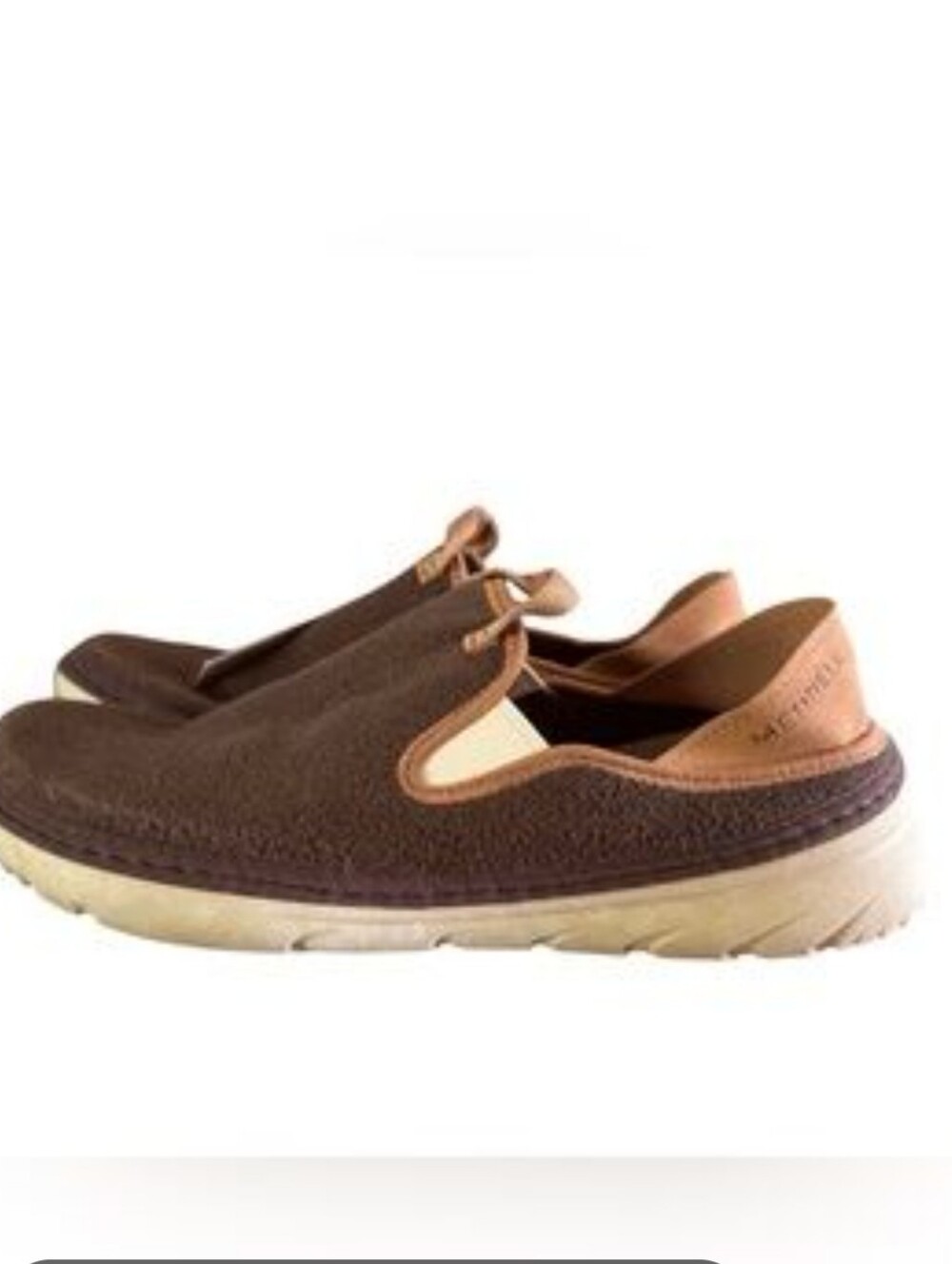Merrell Hut Moc Cozy Slippers Fleece Camp Shoes Brown Women's 9 Comfy Slip On
